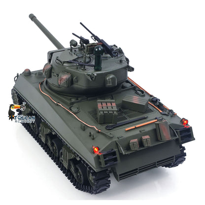 Large Hatch 1/16 Remote Control Tank Sherman M4A3 Infrared System Barrel Elevation Smoke Unit Metal Chassis Gearbox 360?? Turret