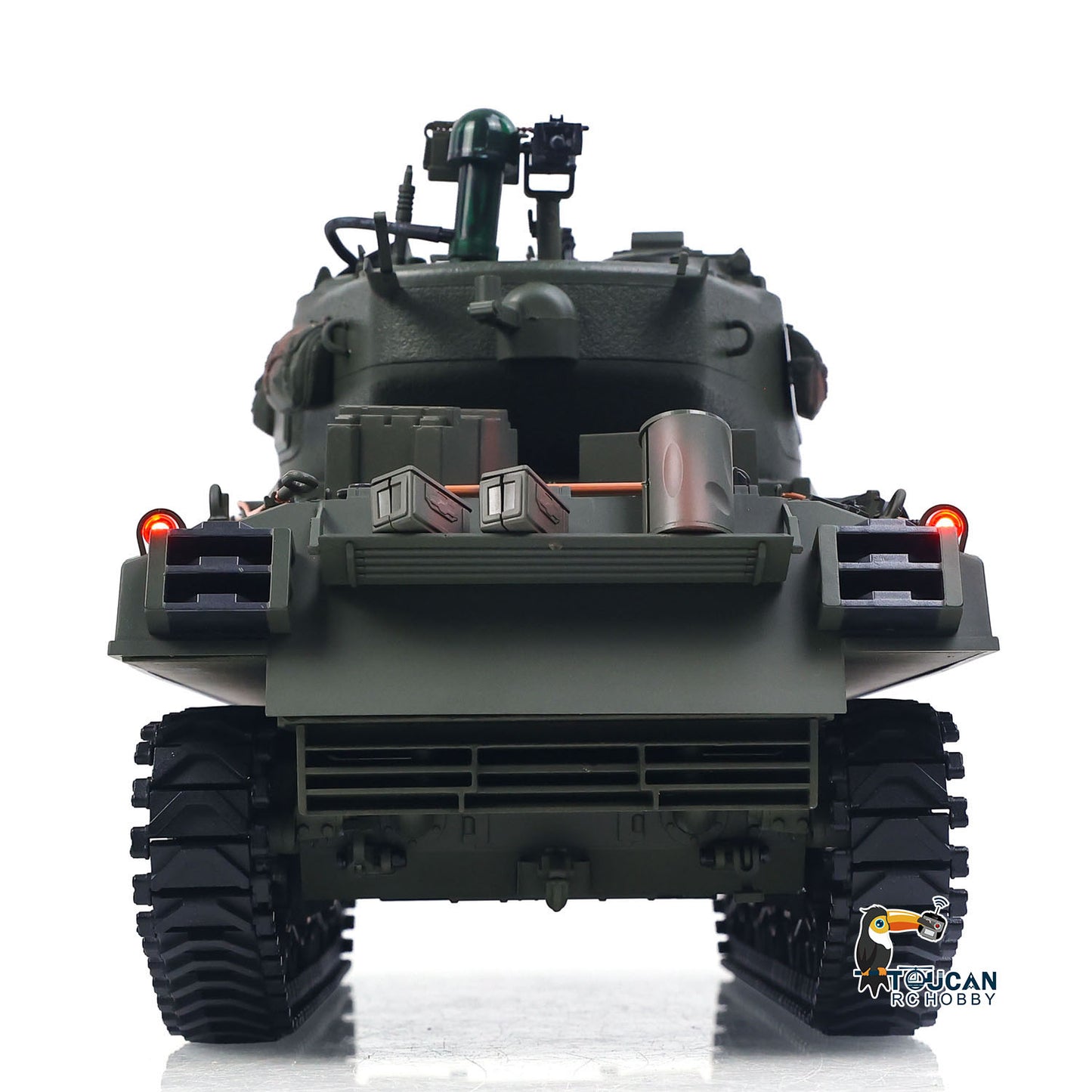 Large Hatch 1/16 Remote Control Tank Sherman M4A3 Infrared System Barrel Elevation Smoke Unit Metal Chassis Gearbox 360?? Turret