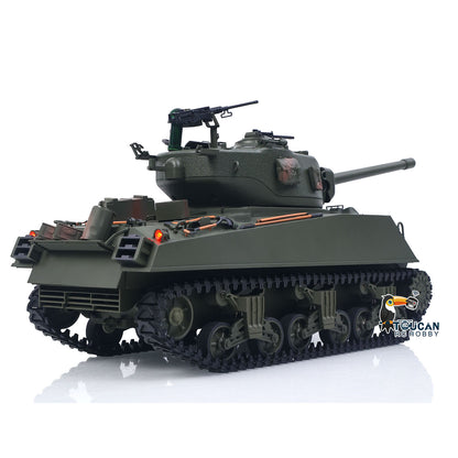Large Hatch 1/16 Remote Control Tank Sherman M4A3 Infrared System Barrel Elevation Smoke Unit Metal Chassis Gearbox 360?? Turret