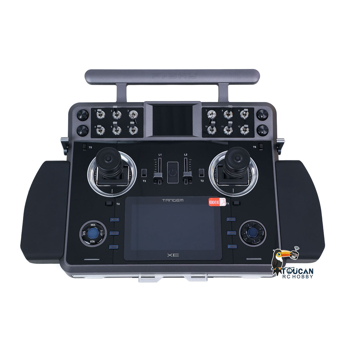 In Stock TOUCAN RC HOBBY FrSky Tandem XE Transmitter 3D Gimbal 4000mah/7.4V Battery RC Truck Remote Controller ETHOS System 86*61*20mm 8G Storage