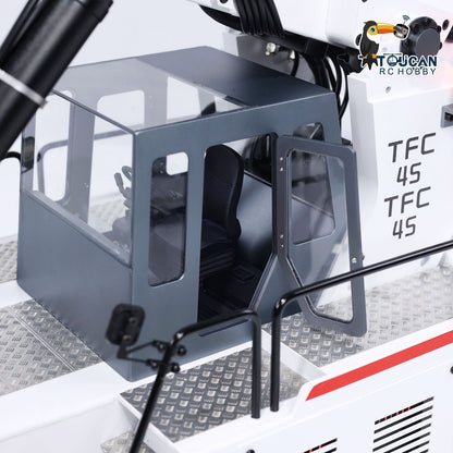 JX-KCK TFC45 1/14 RC Hydraulischer Reach Stacker Funkgesteuerter Containerstapler Lackiertes, montiertes Modell PNP-Version