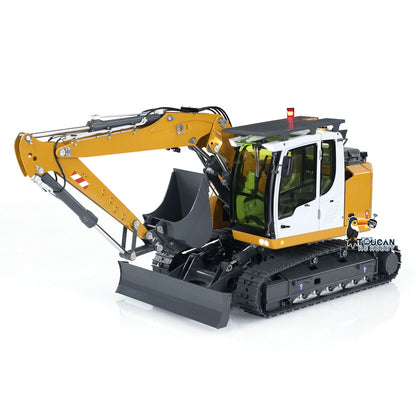 CUT 1/14 Scale 914 Metal RC Hydraulic Excavator 5-ways Valve Remote Control Digger ST8 Radio Controller Model for Hobbyists