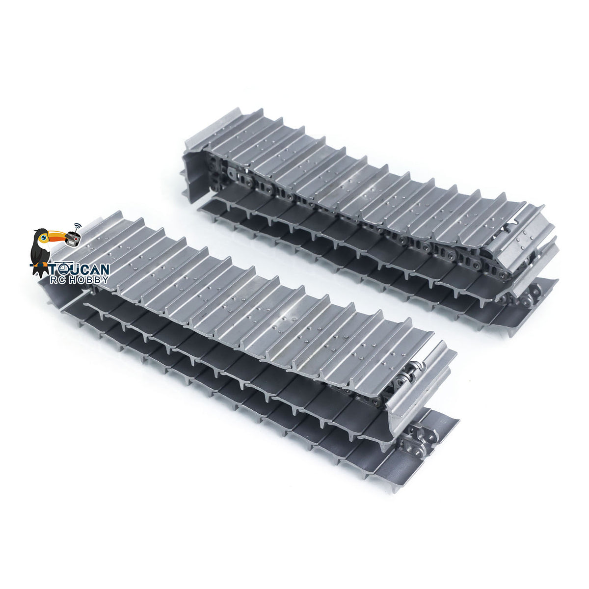 TOUCAN RC HOBBY JDM Metal Tracks Upgrade Parts for 1/14 RC Bulldozer Hydraulic Construction Vehicle Scale DIY Model Accessories