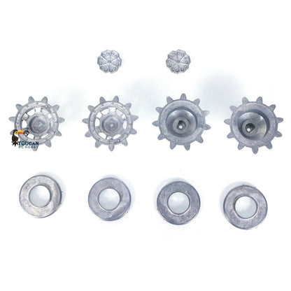 1Pair Metal Sprockets Driving Wheels for 1/16 Heng Long RC Tank TK6.0 TK7.0 Leopard2A6 3889 Military Model Spare Parts