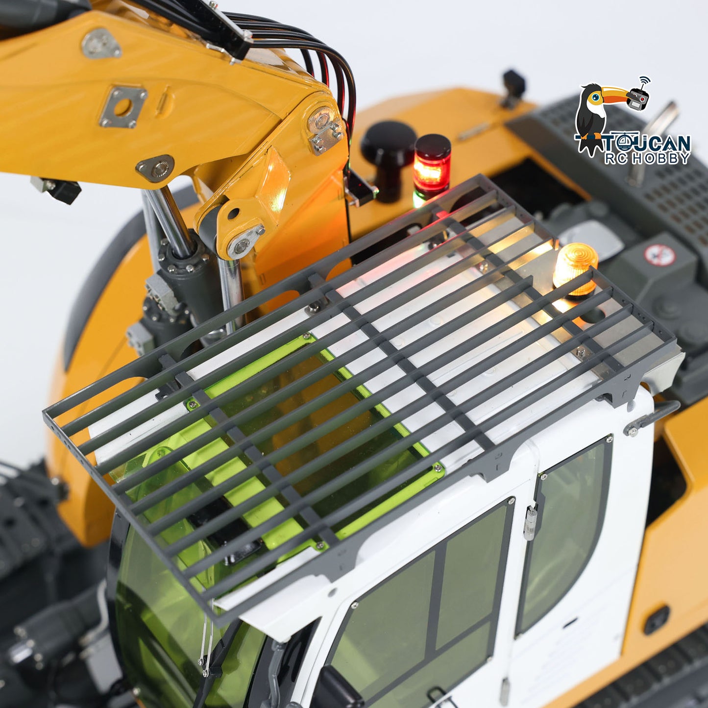 CUT 1/14 Scale 914 Metal RC Hydraulic Excavator 5-ways Valve Remote Control Digger ST8 Radio Controller Model for Hobbyists