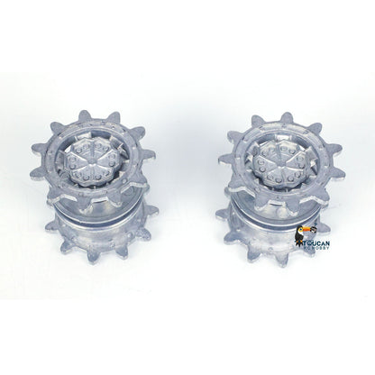 1Pair Metal Sprockets Driving Wheels for 1/16 Heng Long RC Tank TK6.0 TK7.0 Leopard2A6 3889 Military Model Spare Parts