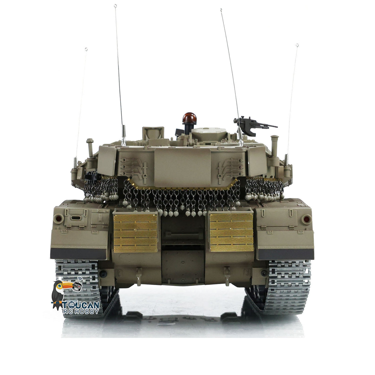 TOUCAN RC HOBBY Henglong 1/16 TK7.0 IDF Merkava MK IV 3958 RTR RC Tank with Barrel Recoil BB Smoke Metal Tracks Idlers Sprockets Wheels Gearbox