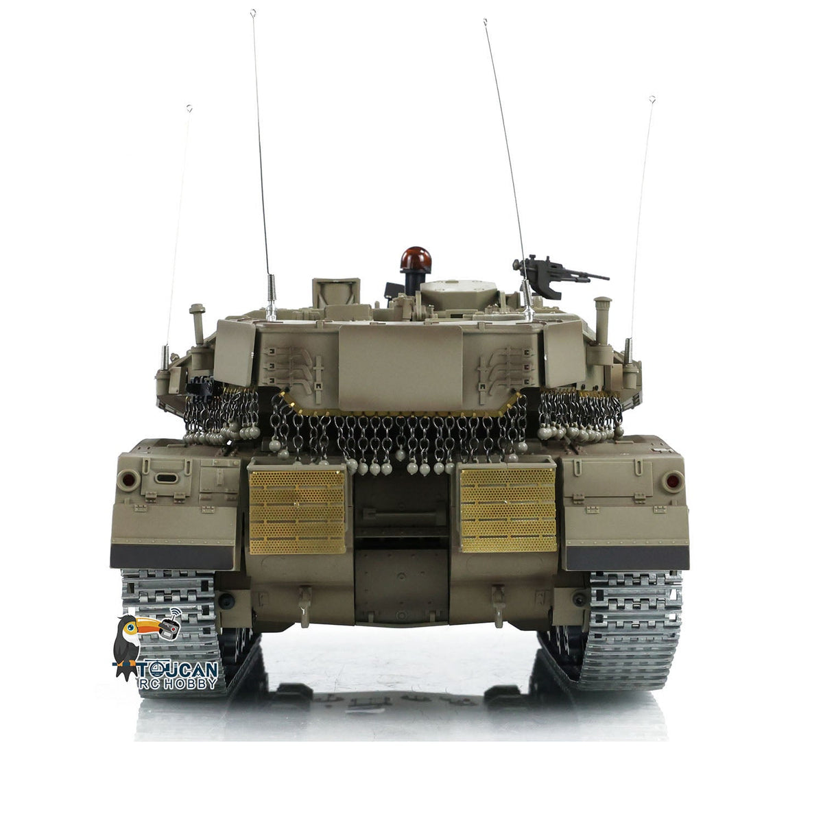 Henglong 1/16 TK7.0 IDF Merkava MK IV 3958 RTR RC Tank with Barrel Recoil BB Smoke Metal Tracks Idlers Sprockets Wheels Gearbox