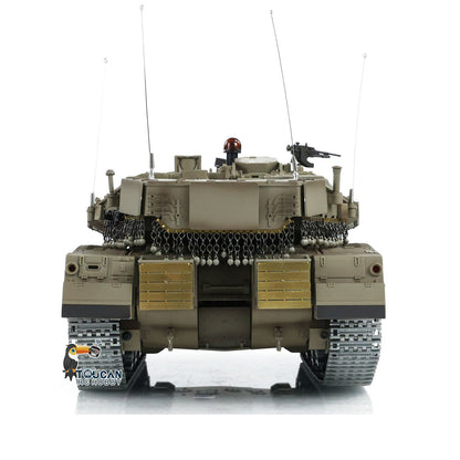 Henglong 1/16 TK7.0 IDF Merkava MK IV 3958 RTR RC Tank with Barrel Recoil BB Smoke Metal Tracks Idlers Sprockets Wheels Gearbox