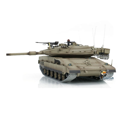 TOUCAN RC HOBBY Henglong 1/16 TK7.0 IDF Merkava MK IV 3958 RTR RC Tank with Barrel Recoil BB Smoke Metal Tracks Idlers Sprockets Wheels Gearbox