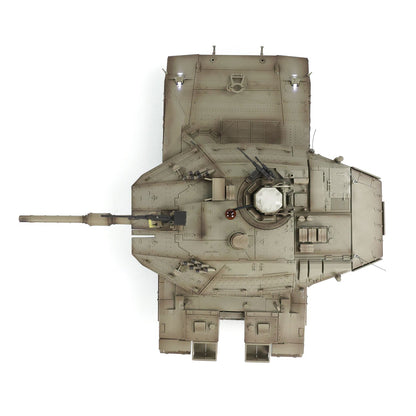Henglong 1/16 TK7.0 Merkava MK IV 3958 RTR RC Tank with Dual Battery Barrel Recoil Smoke BB Metal Idlers Sprockets Wheels Gearbox Tracks