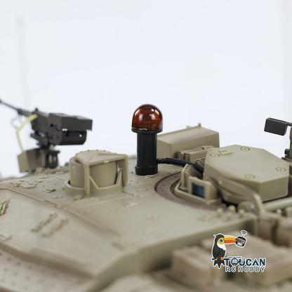 TOUCAN RC HOBBY Henglong 1/16 TK7.0 IDF Merkava MK IV 3958 RTR RC Tank with Barrel Recoil BB Smoke Metal Tracks Idlers Sprockets Wheels Gearbox