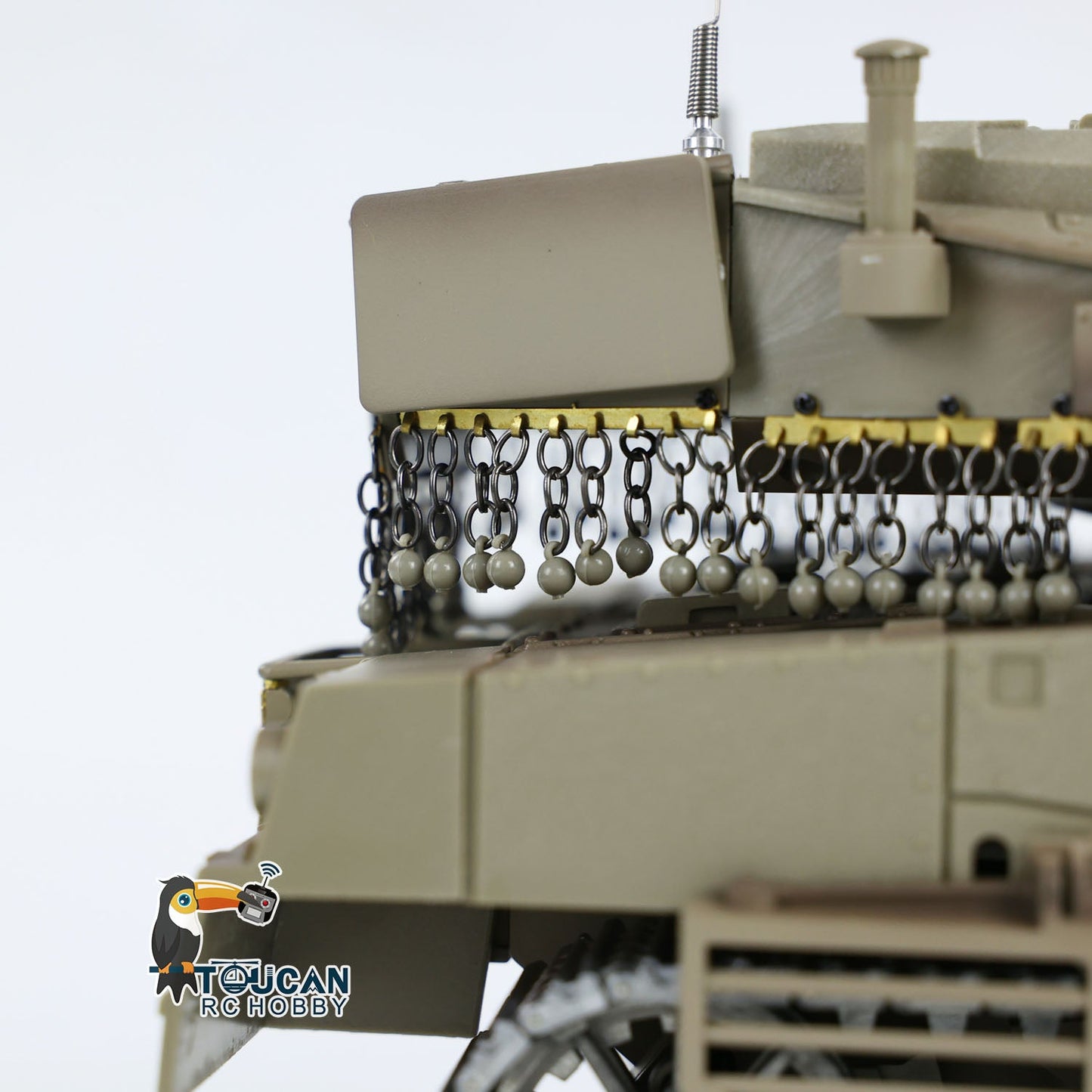 Henglong 1/16 TK7.0 IDF Merkava MK IV 3958 RTR RC Tank with Barrel Recoil BB Smoke Metal Tracks Idlers Sprockets Wheels Gearbox