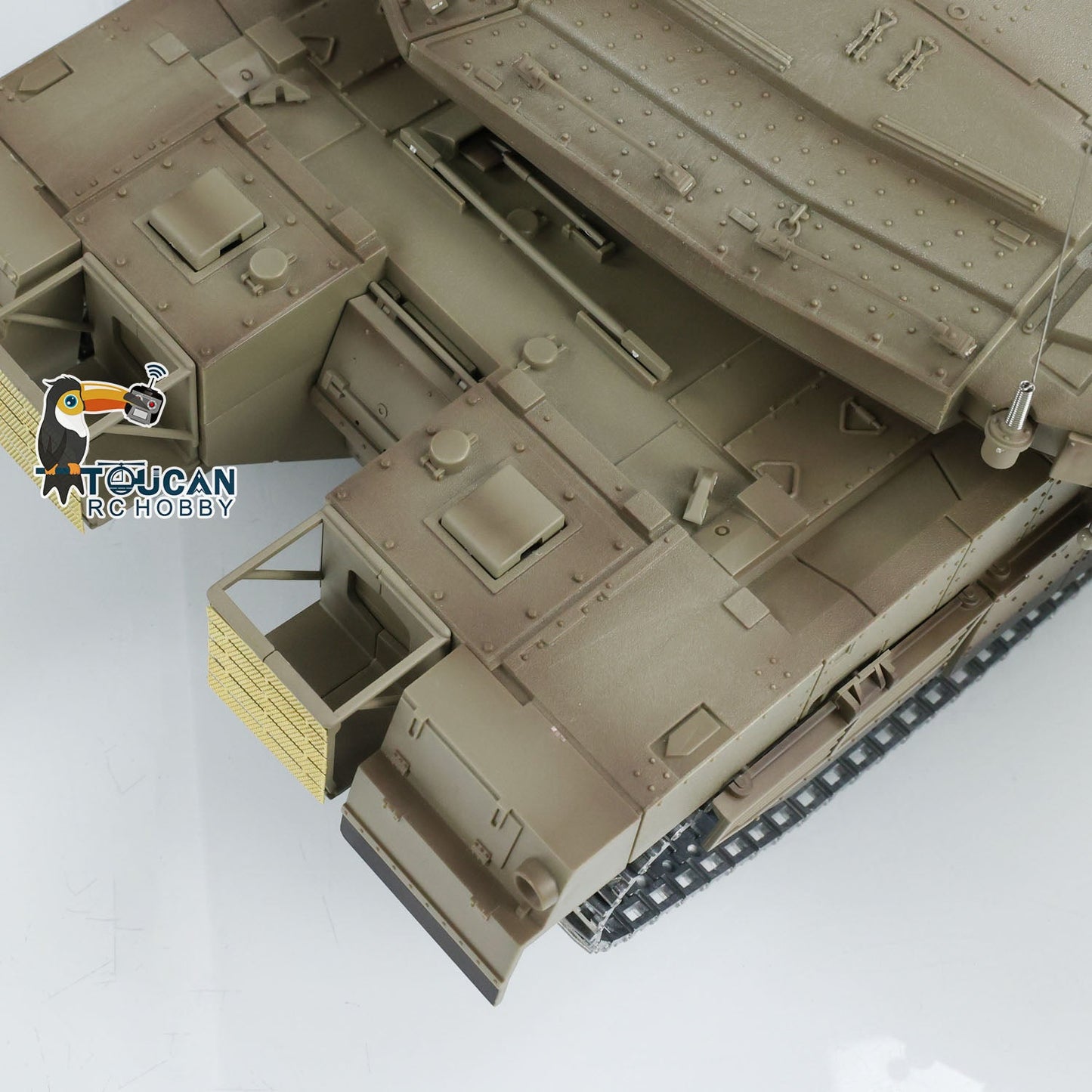 Henglong 1/16 TK7.0 IDF Merkava MK IV 3958 RTR RC Tank with Barrel Recoil BB Smoke Metal Tracks Idlers Sprockets Wheels Gearbox