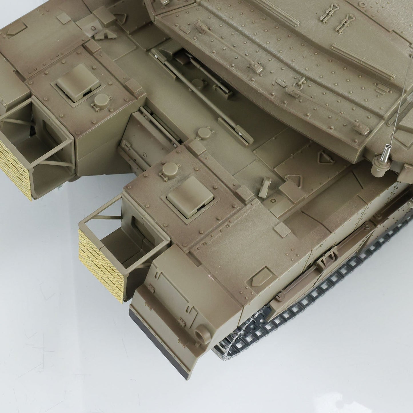 Henglong 1/16 TK7.0 Merkava MK IV 3958 RTR RC Tank with Dual Battery Barrel Recoil Smoke BB Metal Idlers Sprockets Wheels Gearbox Tracks