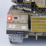 Heng Long 1/16 IDF Merkava MK IV RC Panzer, ferngesteuerter Panzer, offenes Feuer, rauchender 360-Grad-Turm, rotierende BB-Pellets