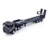 Huina 1318 1:18 RC Tractor Truck 9CH Remote Control Cars with Flatbed Trailer Assembled and Painted Hobby Model Gift