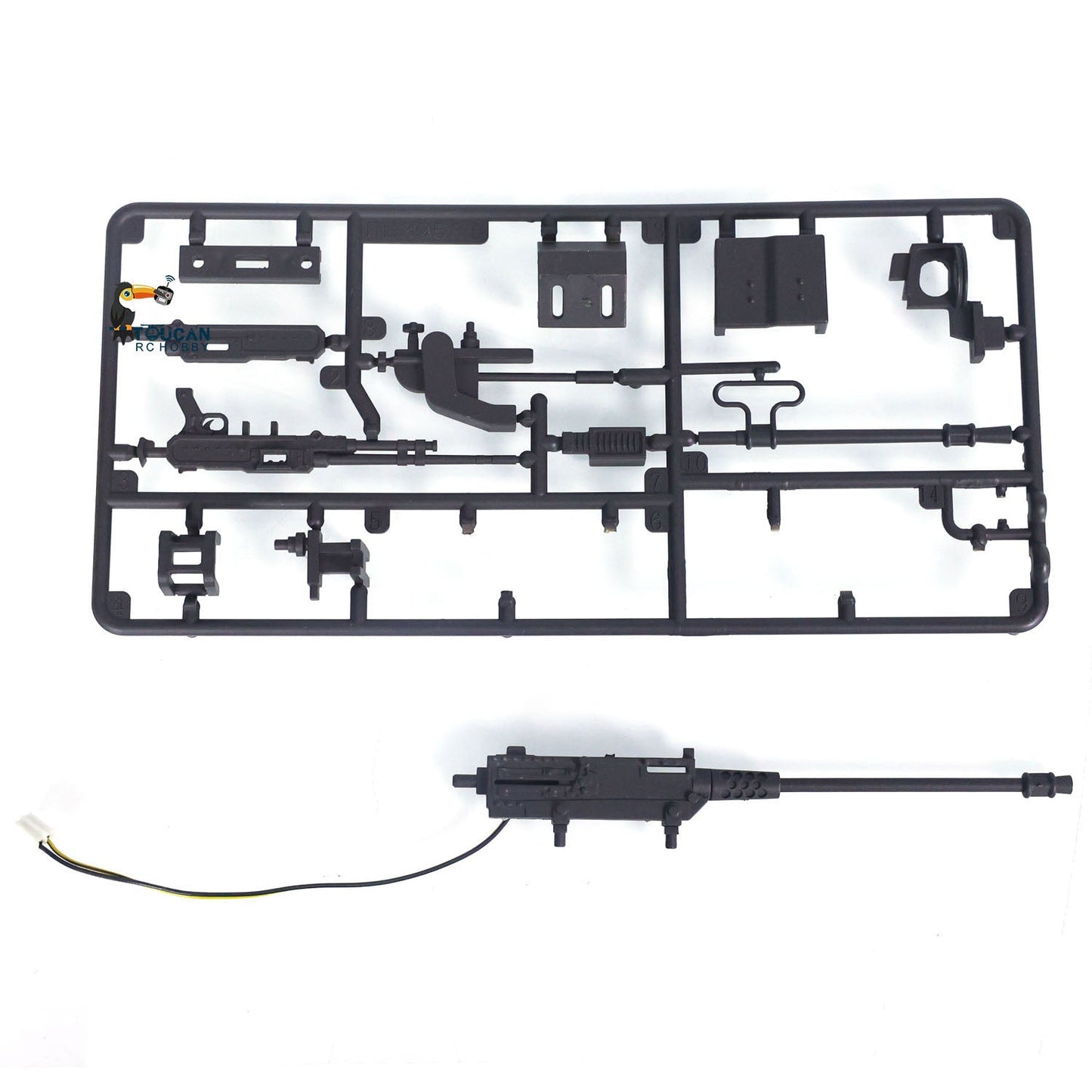 IN Stock Plastic Machine Gun with Light for 1/16 RC Tank Heng Long IDF Merkava MK IV 3958