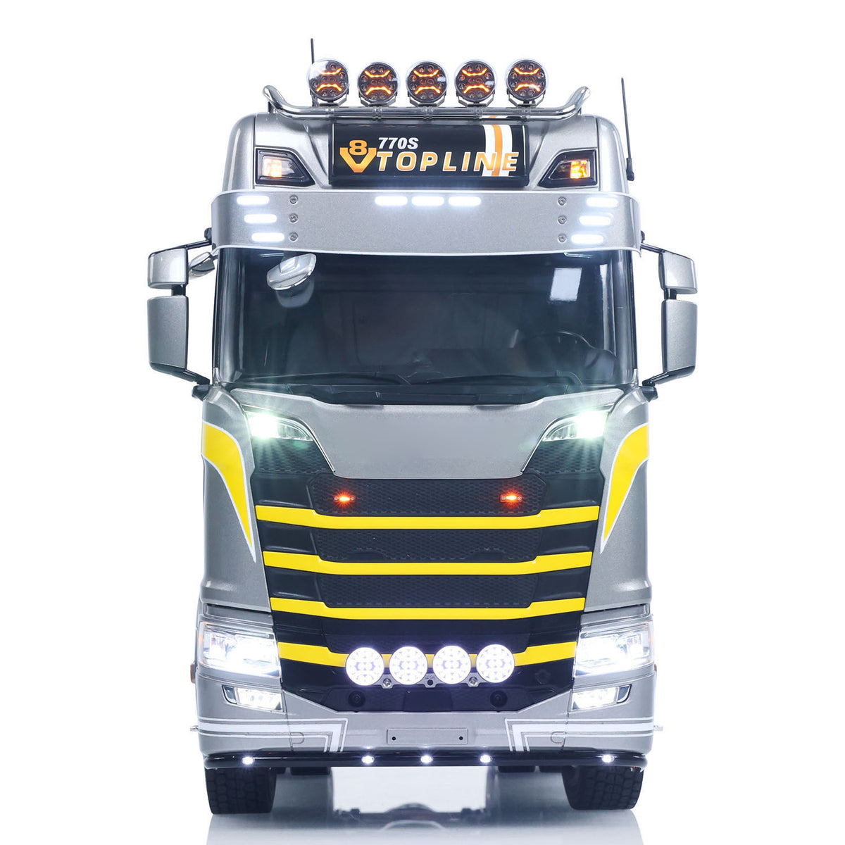 In Stock TOUCAN 1/14 RC Tractor Truck 770S RTR 3Speed Lorry 6X6 Metal Chassis Axle Locks Smoke Sound Light Chassis Suspension ST8 Battery