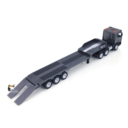 Huina 1318 1:18 RC-Sattelzugmaschine, 9-Kanal-Fernsteuerungsautos mit Pritschenanhänger, zusammengebaut und lackiert, Hobby-Modell, Geschenk