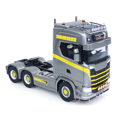 In Stock TOUCAN 1/14 RC Tractor Truck 770S RTR 3Speed Lorry 6X6 Metal Chassis Axle Locks Smoke Sound Light Chassis Suspension ST8 Battery