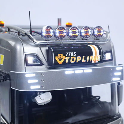 In Stock TOUCAN 1/14 RC Tractor Truck 770S RTR 3Speed Lorry 6X6 Metal Chassis Axle Locks Smoke Sound Light Chassis Suspension ST8 Battery