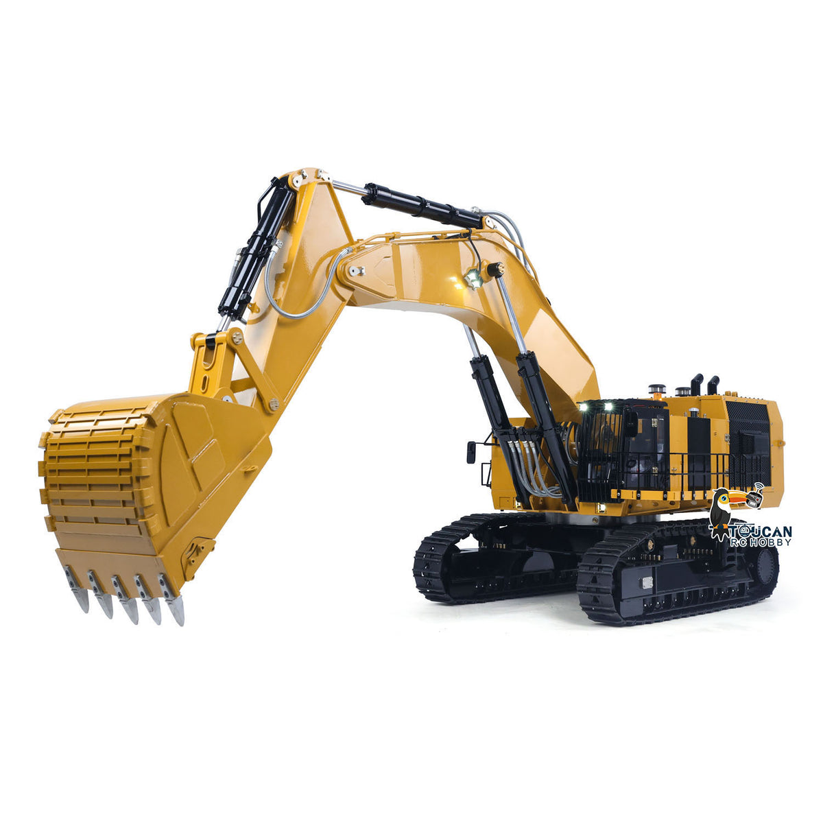 TENGDA-TH-6015B 1/14 Scale Metal Hydraulic Crawler Excavator Complete Set w/Light Sound & Radio