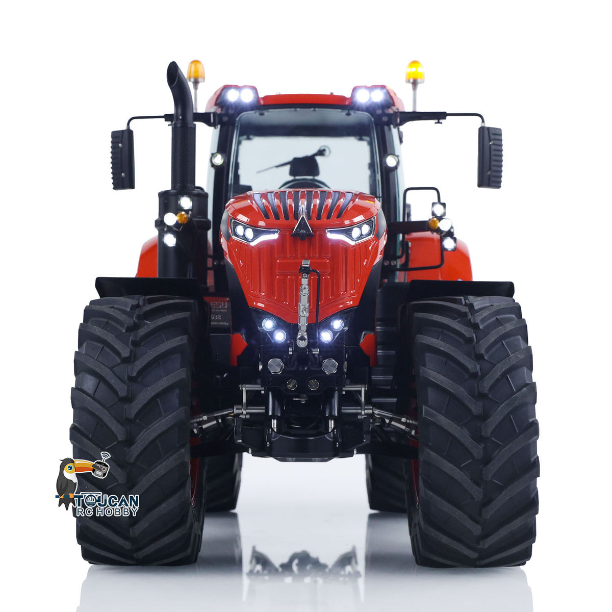 In Stock TOUCAN RC HOBBY LESU Metal 1/14 RC Tractor Truck AOUE 1050 4x4 Hydraulic Farm vehicle K500 Seedbed Pre-sowing Soil Preparation Planter Plough Light Sound