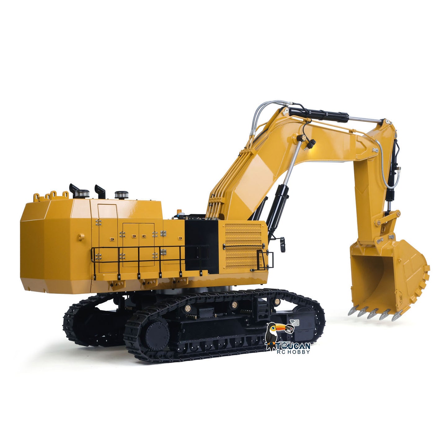 RTR 1/14 Hydraulic RC Excavator 6015B Metal Remote Control Digger Heavy Duty Model Construction Vehicle Flysky PL18EV Lite