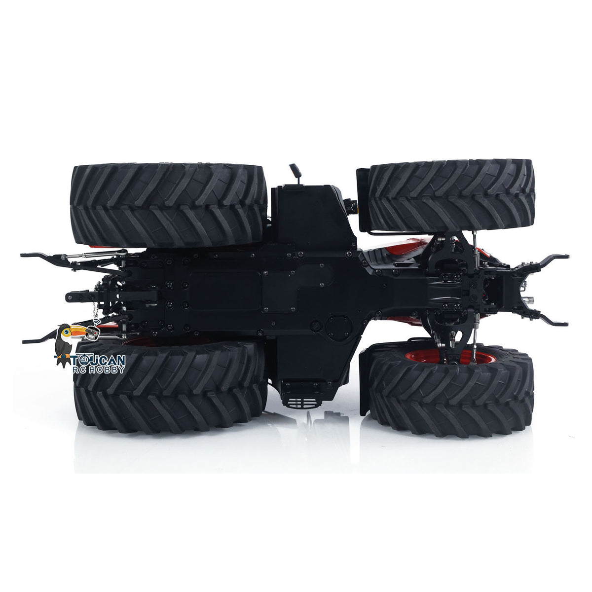 In Stock TOUCAN RC HOBBY LESU Metal 1/14 RC Tractor Truck AOUE 1050 4x4 Hydraulic Farm vehicle K500 Seedbed Pre-sowing Soil Preparation Planter Plough Light Sound