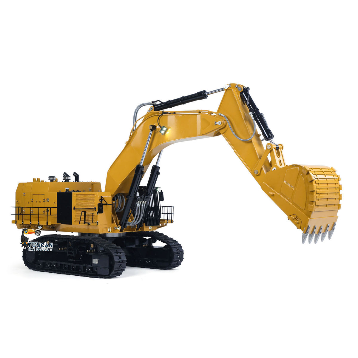 RTR 1/14 Hydraulic RC Excavator 6015B Metal Remote Control Digger Heavy Duty Model Construction Vehicle Flysky PL18EV Lite