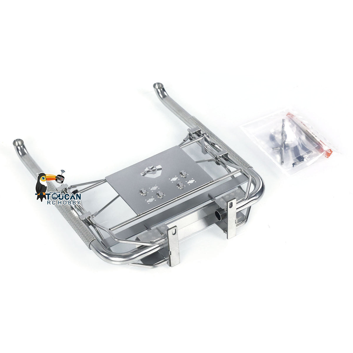 ScaleClub Metall-V-förmiges Auspuffrohr für 1/14 RC Traktor-LKW-Chassis Automodellteile R73 R62 R47 DIY-Teile