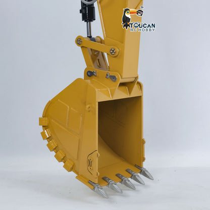 RTR 1/14 Hydraulic RC Excavator 6015B Metal Remote Control Digger Heavy Duty Model Construction Vehicle Flysky PL18EV Lite