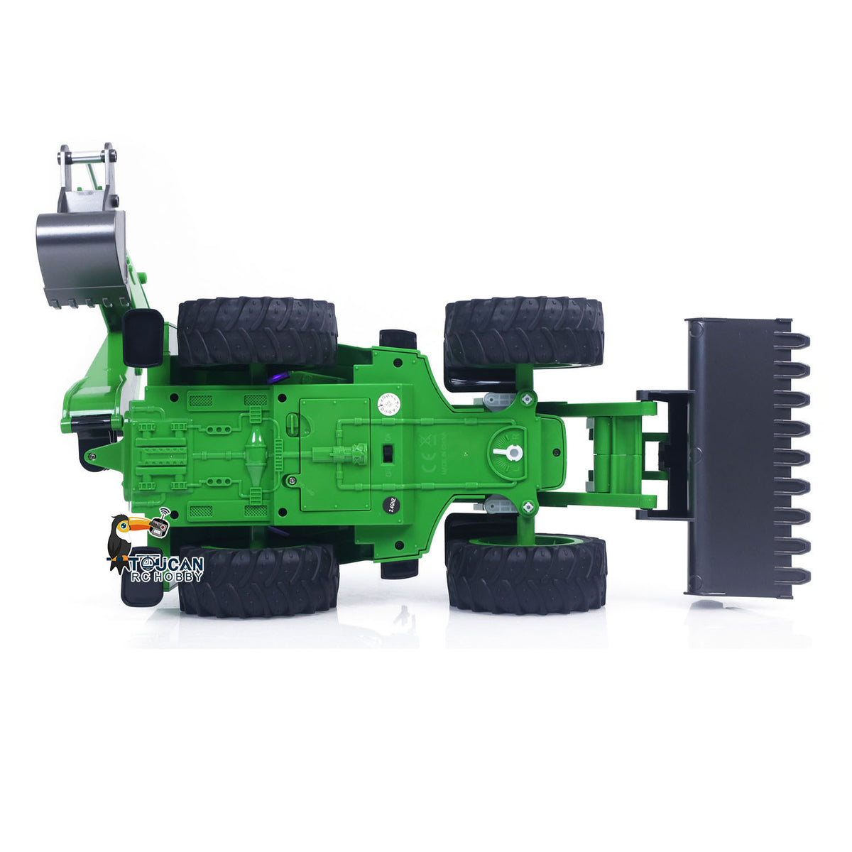 HUINA 1/14 1579 Kunststoff RC Loader Ferngesteuerter Bagger Bagger 2.4G 9CH Hobby Modell DIY Spielzeug Elektroautos Lackiert