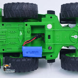 HUINA 1/14 1579 Plastic RC Loader Remote Controlled Backhoe Excavator 2.4G 9CH Hobby Model DIY Toys Electric Cars Painted