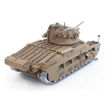 1/16 RC Tank Matilda III IV Tongde IR Turret Rotary 320 Degree Electric Remote Control Military Vehicle Metal Gearbox Road Wheel