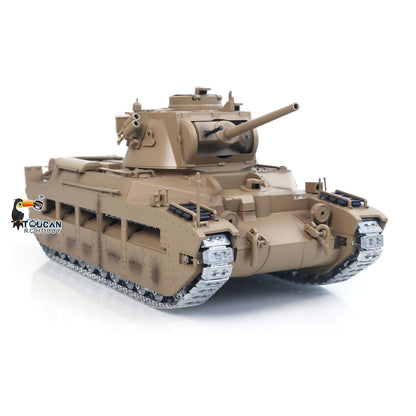 1/16 RC Tank Matilda III IV Tongde IR Turret Rotary 320 Degree Electric Remote Control Military Vehicle Metal Gearbox Road Wheel