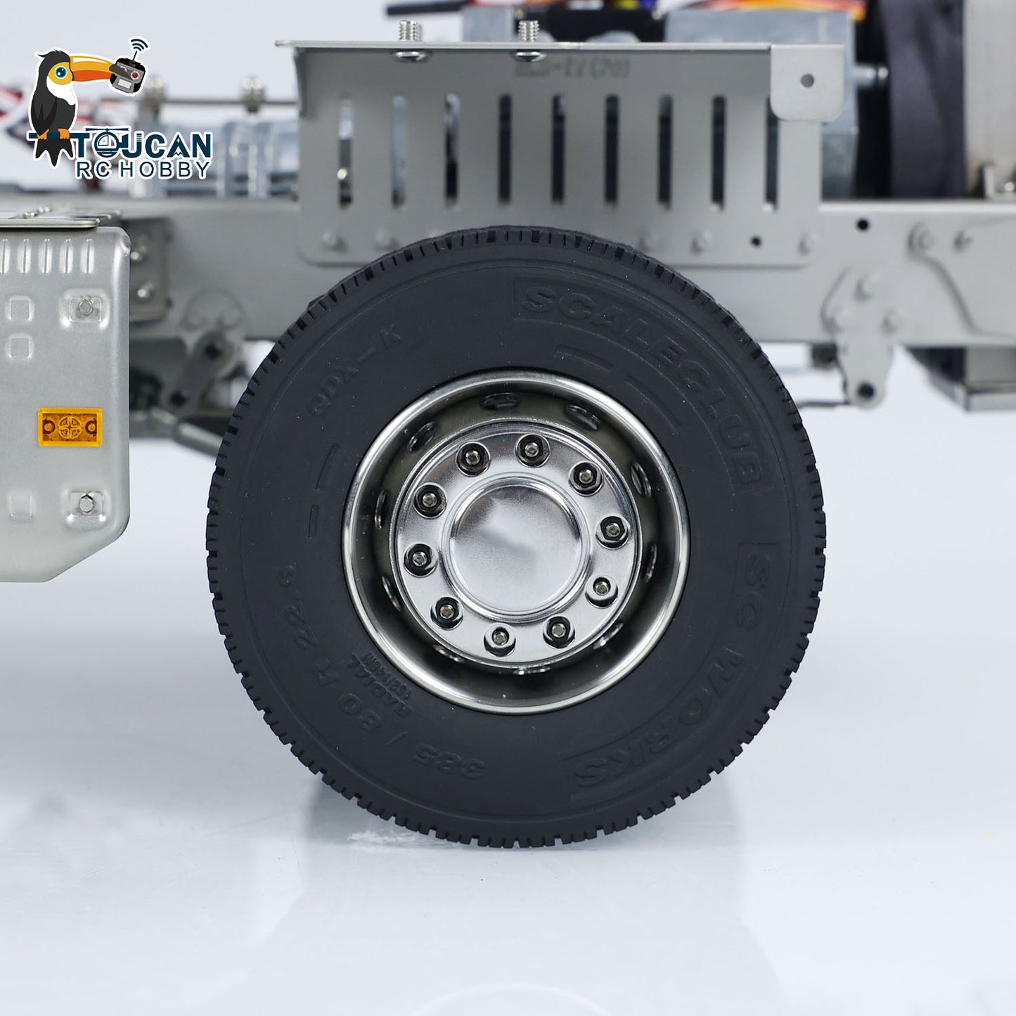 1/14 6x6 Metallchassis 3-Gang für RC Traktor FH16 Ferngesteuerter LKW Autoteile Getriebe ESC Hinterachshebesystem