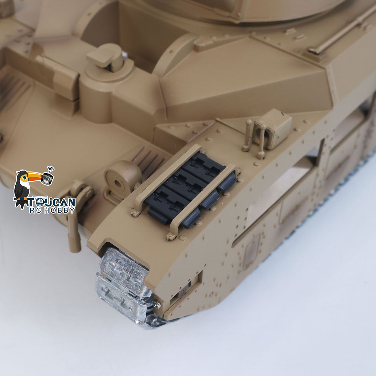 TOUCAN RC HOBBY Fast Free Shipping 1/16 RC Tank Matilda III IV Tongde IR Turret Rotary 320 Degree Electric Remote Control Military Vehicle Metal Gearbox Road Wheel