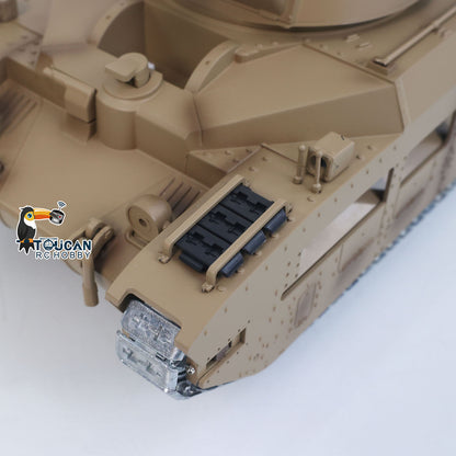TOUCAN RC HOBBY Fast Free Shipping 1/16 RC Tank Matilda III IV Tongde IR Turret Rotary 320 Degree Electric Remote Control Military Vehicle Metal Gearbox Road Wheel