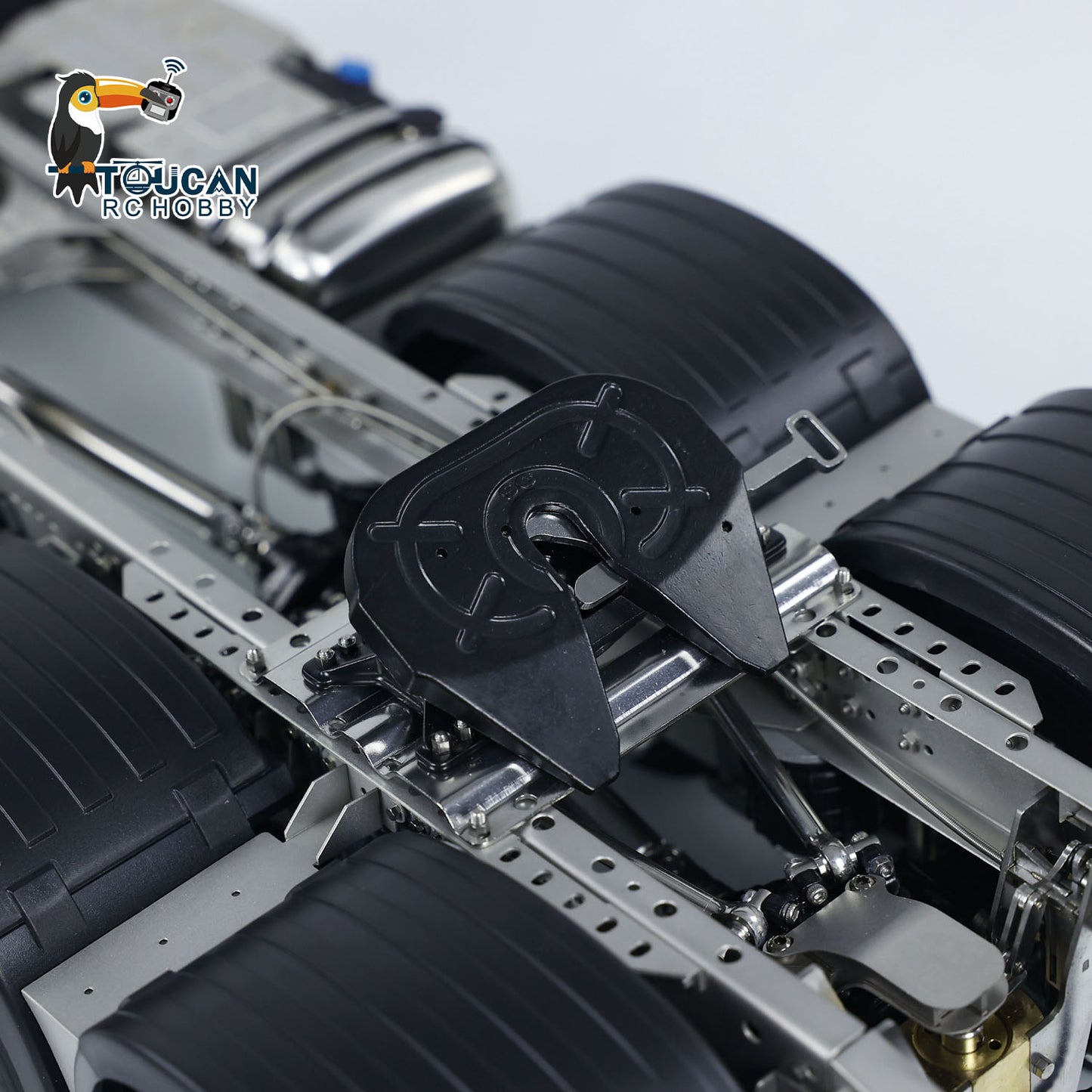 1/14 6x6 Metallchassis 3-Gang für RC Traktor FH16 Ferngesteuerter LKW Autoteile Getriebe ESC Hinterachshebesystem