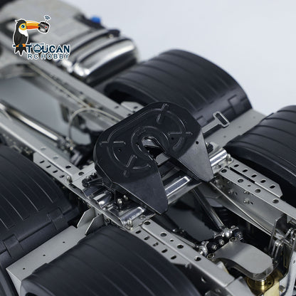 1/14 6x6 Metallchassis 3-Gang für RC Traktor FH16 Ferngesteuerter LKW Autoteile Getriebe ESC Hinterachshebesystem