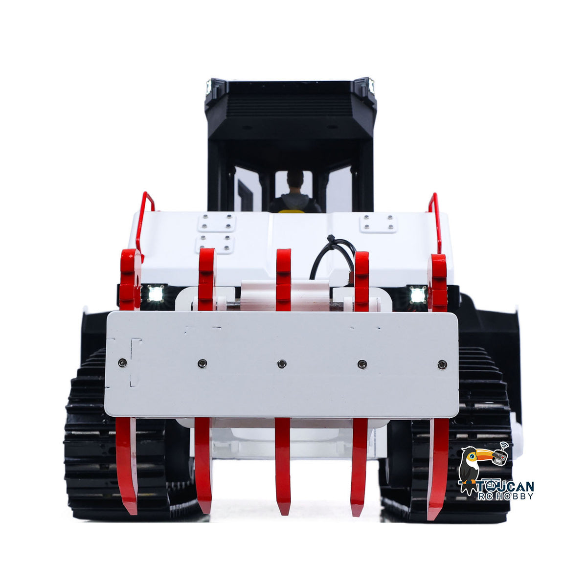 TOUCAN RC HOBBY D155AX Metal 1/12 RC Hydraulic Bulldozer Remote Control Heavy Machine 7 Way Reversing Valve for Hobbyists