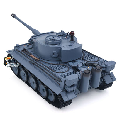 Henglong 1/16 TK7.0 Plastic German Tiger I RTR RC Tank 3818 Infrared Combat BB Sounds Lights Smoke Model Metal Barrel Recoil