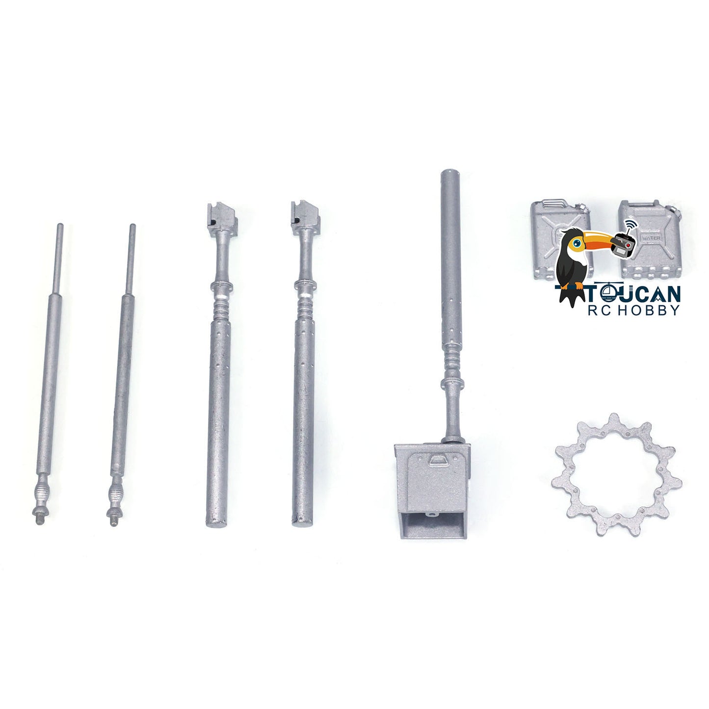 Dekorative Teile aus Metall, Kraftstoff- und Wassertanks für 1/16 RC-Panzer, Funksteuerung, Panzer M1A2 Abrams 3918, Hobby-Modell