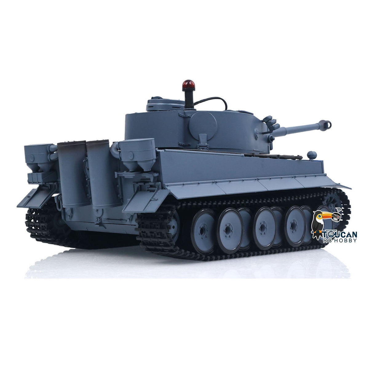 Henglong 1/16 TK7.0 Plastic German Tiger I RTR RC Tank 3818 with Steel Gearbox Metal Barrel Recoil 360 Degrees Turret BB Unit Infrared Combat