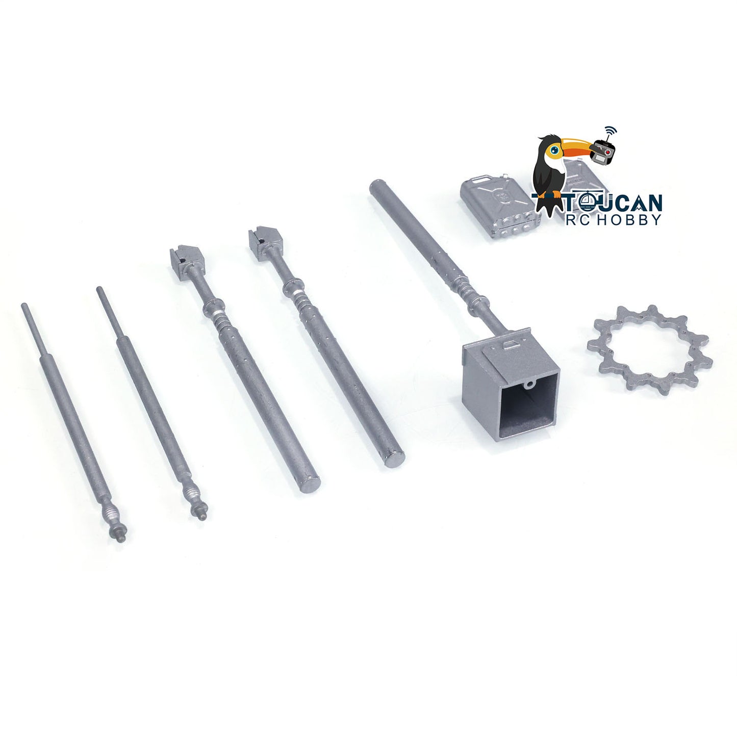 Dekorative Teile aus Metall, Kraftstoff- und Wassertanks für 1/16 RC-Panzer, Funksteuerung, Panzer M1A2 Abrams 3918, Hobby-Modell