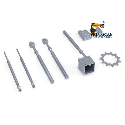 Dekorative Teile aus Metall, Kraftstoff- und Wassertanks für 1/16 RC-Panzer, Funksteuerung, Panzer M1A2 Abrams 3918, Hobby-Modell