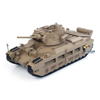 Tongde 1/16 Remote Control Military Tank Matilda III IV Turret Rotation 320 Degree IR Lights Sounds RC Electric Model Smoke Unit