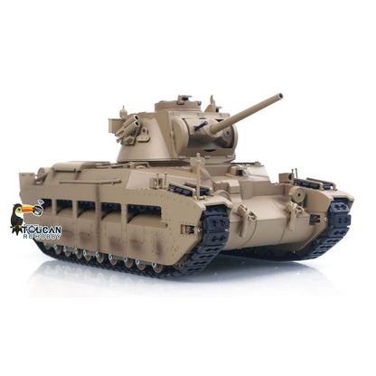 Tongde 1/16 Remote Control Military Tank Matilda III IV Turret Rotation 320 Degree IR Lights Sounds RC Electric Model Smoke Unit
